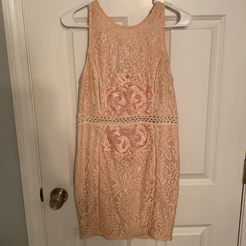 Lace mini dress